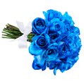 Buquê de 24 Rosas Azuis