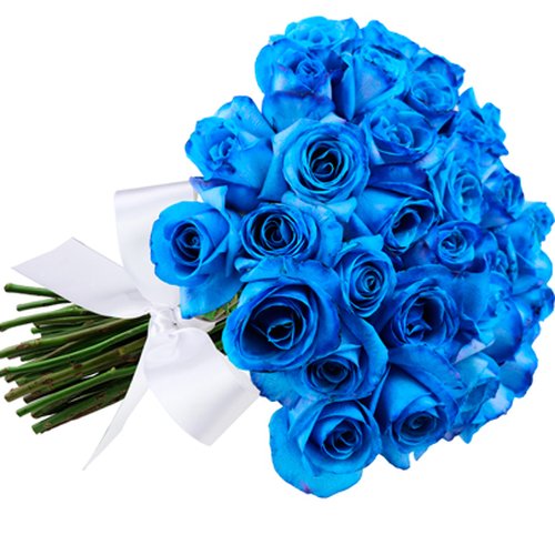 Buquê de 36 Rosas Azuis
