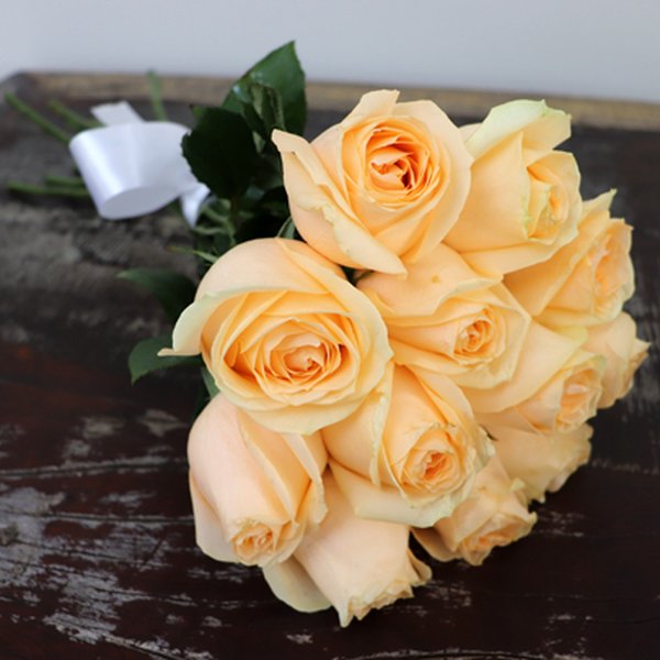 Buquê de 12 Rosas Champanhe