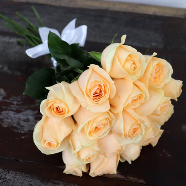 Buquê de 18 Rosas Champanhe