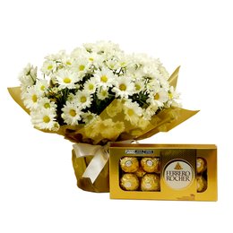 Imagem de Margaridinhas Brancas e Ferrero Rocher