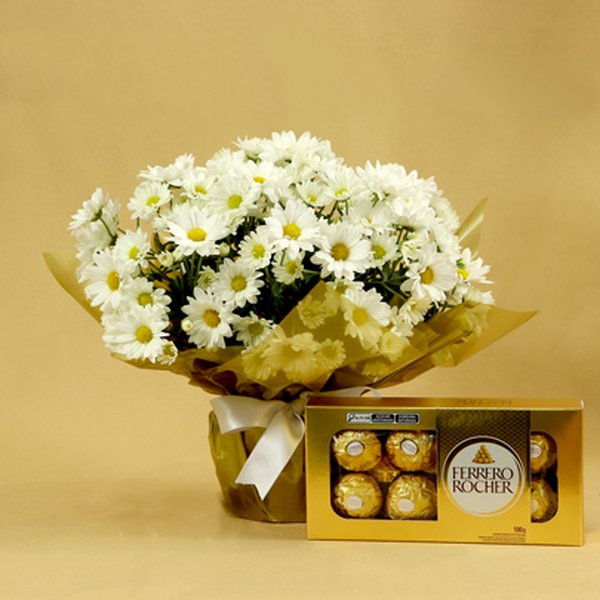 Margaridinhas Brancas e Ferrero Rocher
