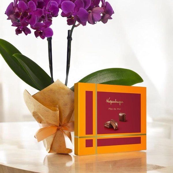 Mini Orquídea Rara e Pão de Mel Recheado Kopenhagen