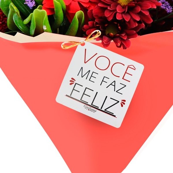 Buquê de Mix de Flores Você me Faz Feliz