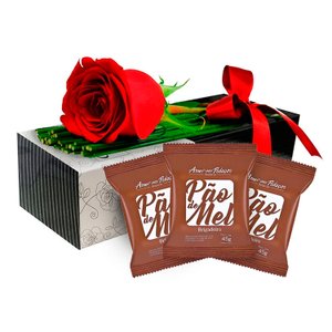 Imagem de Sensacional Rosa Vermelha e Pães de Mel Amor aos Pedaços