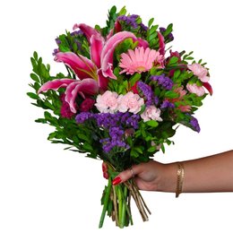 Imagem de Ramalhete de Mix de Flores Colorir