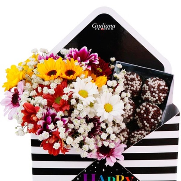 Margaridinhas e Brigadeiros no Envelope