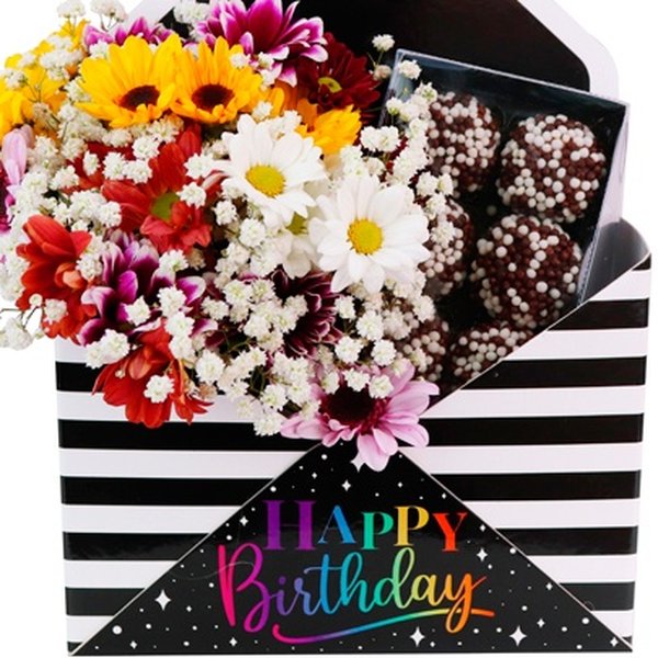 Margaridinhas e Brigadeiros no Envelope