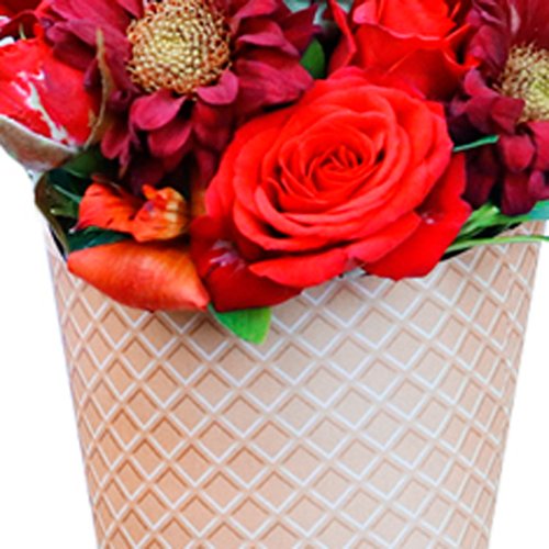Mix Sorvete de Flores Vermelhas