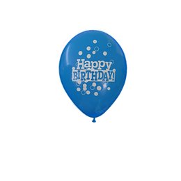 Imagem de Balão Látex happy birthday Azul