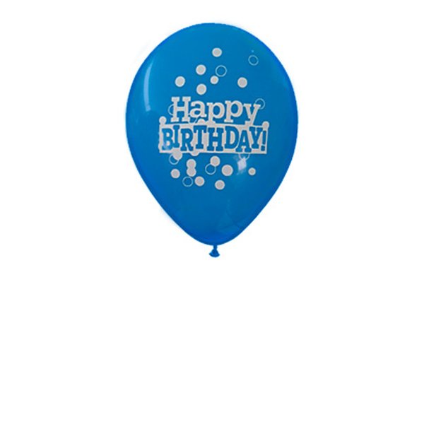 Balão Látex happy birthday Azul