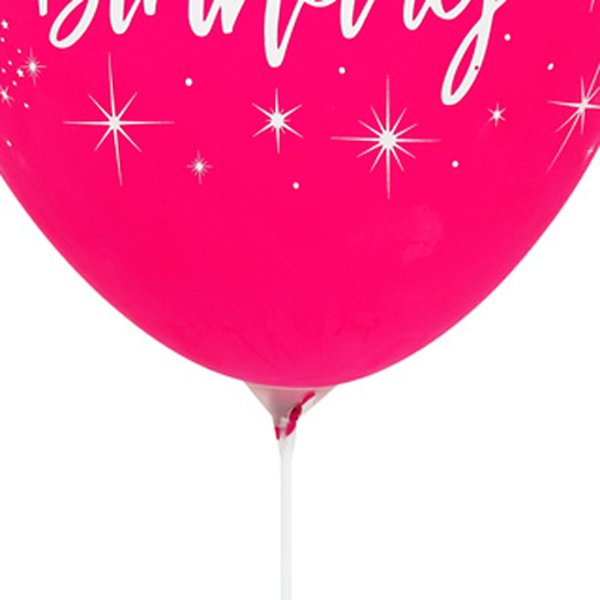 Balão Latex Happy Birthday Marsala