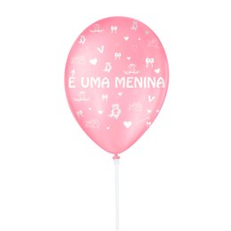 Imagem de Balão Látex Rosa É Uma Menina