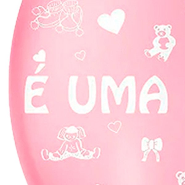 Balão Látex Rosa É Uma Menina