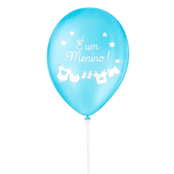 Balão Látex Azul É Um Menino