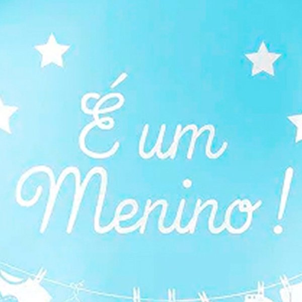 Balão Látex Azul É Um Menino
