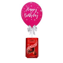 Imagem de Balão Happy Birthday Marsala e Chocolate Lindt