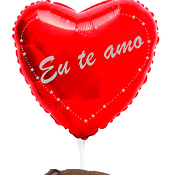 Balão Eu Te Amo e Cachorro Bob