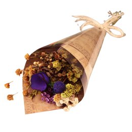 Imagem de Buquê Partitura de Flores Secas Roxo
