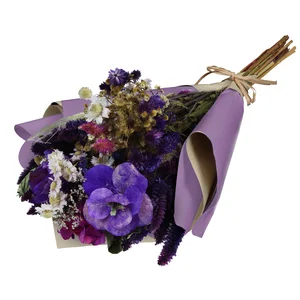 Imagem de Buquê Poesia de Flores Secas Roxas