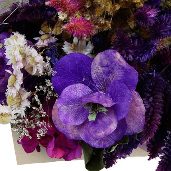 Buquê Poesia de Flores Secas Roxas