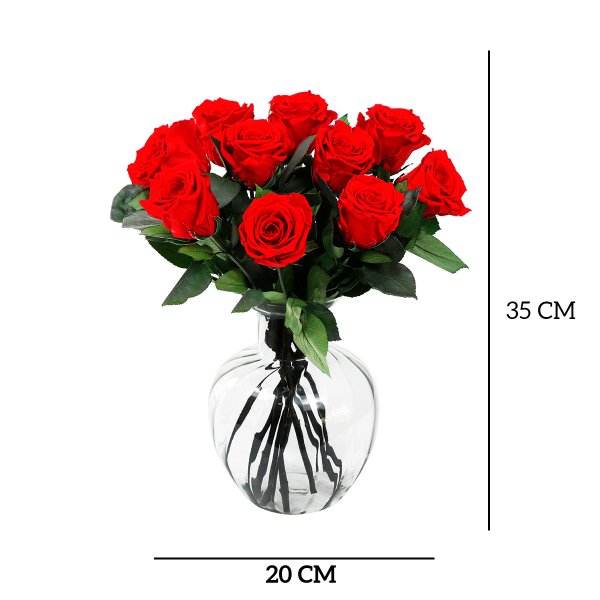 Arranjo de Rosas Encantadas