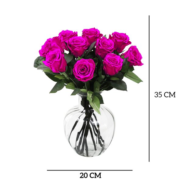 Arranjo de Rosas Encantadas Pink