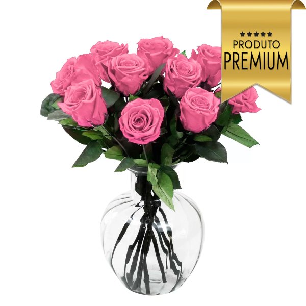 Arranjo de Rosas Encantadas Cor de Rosa