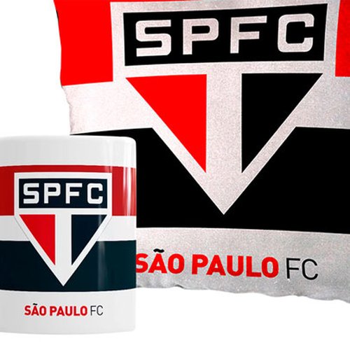 Kit Caneca e Almofada São Paulo Sude