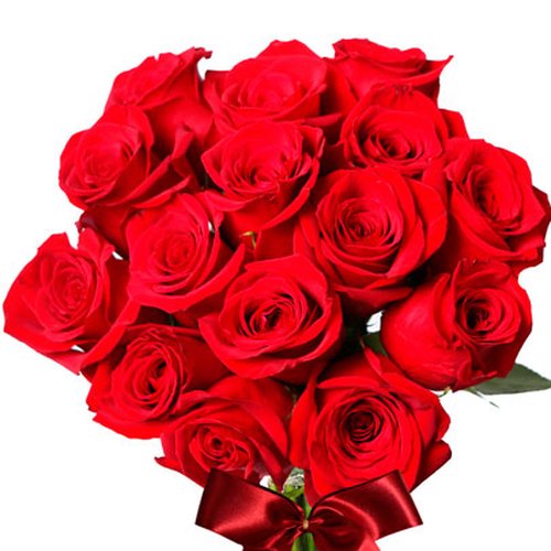 Buquê de 15 Rosas Colombianas Vermelhas