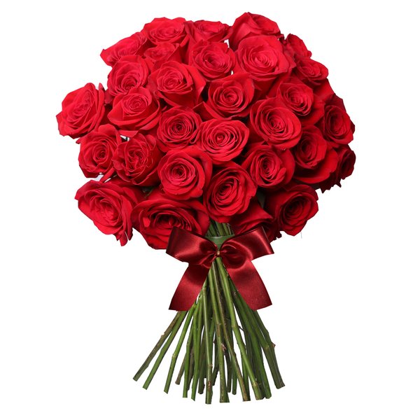 Buquê de 30 Rosas Colombianas Vermelhas