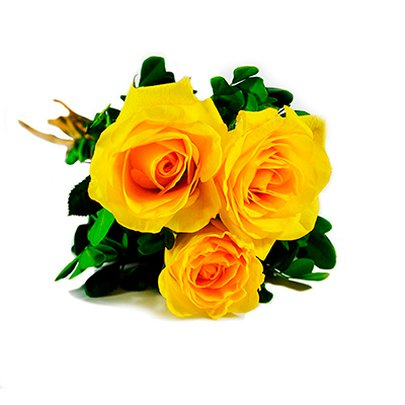 Especial Buquê de 3 Rosas Amarelas - Rappi