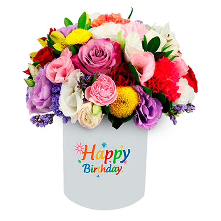 Mix de Flores Happy Birthday