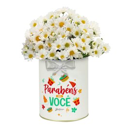 Imagem de Margaridinha Branca Happy Birtday