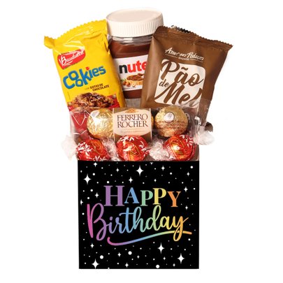 Cesta de Chocolate Happy Birthday