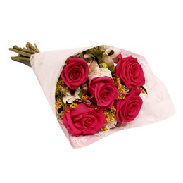 Imagem de Buquê Encanto com 5 Rosas Pink