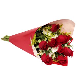 Imagem de Buquê Maravilha com 8 Rosas Vermelhas