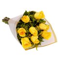 Buquê Maravilha com 8 Rosas Amarelas