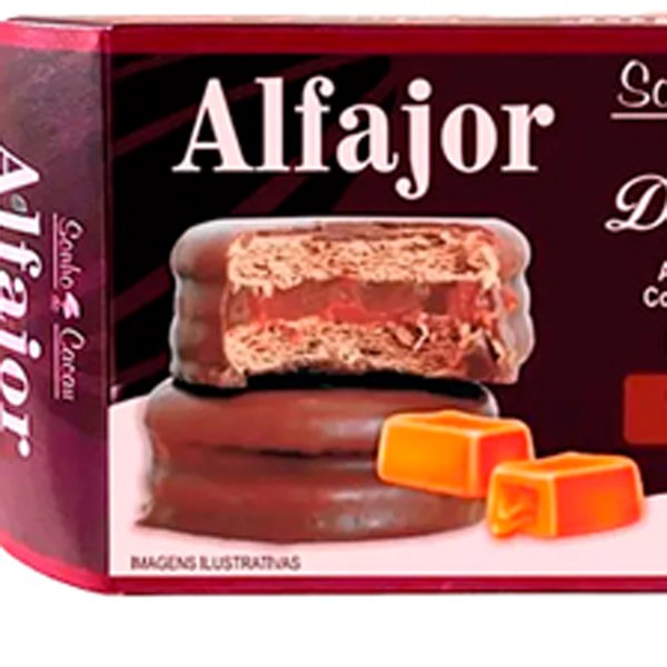 Mini Orquídea Chuva de Ouro e Alfajor Doce de Leite