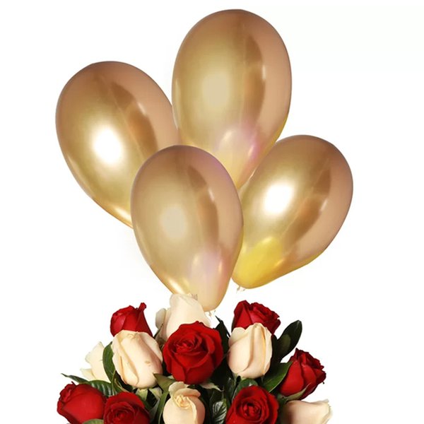 Mix Rosas e Balões no Box Personalizado
