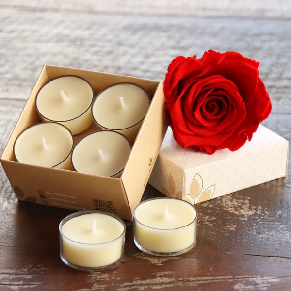 Rosa Encantada Vermelha e Velas Aromáticas Morango