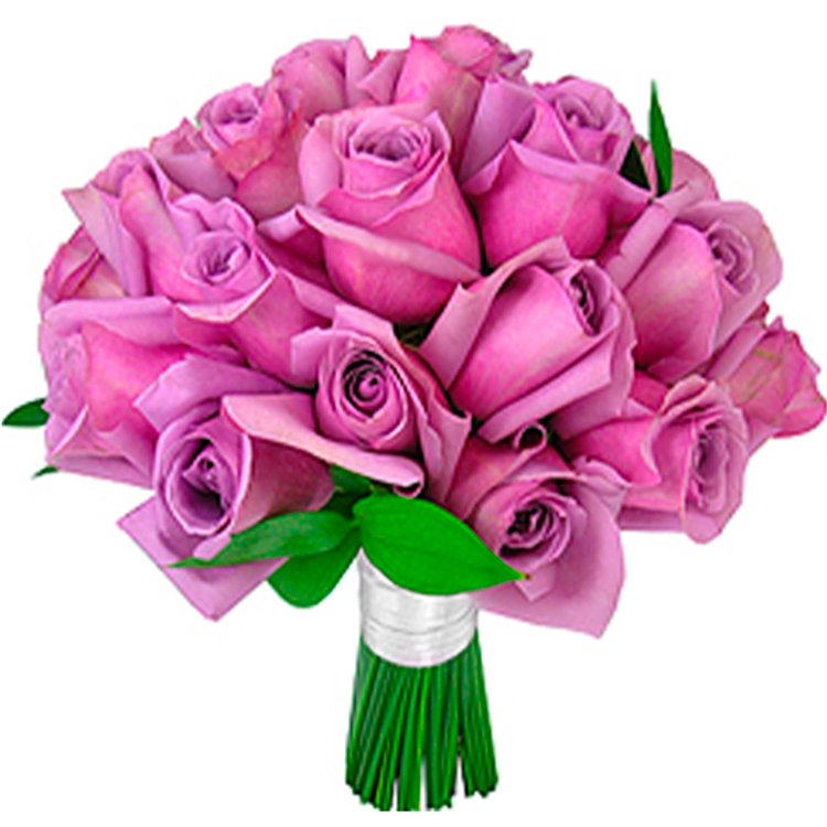 Buquê de Noiva com 30 Rosas Lilás | Giuliana Flores
