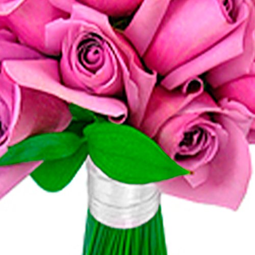 Buquê de Noiva com 30 Rosas Lilás