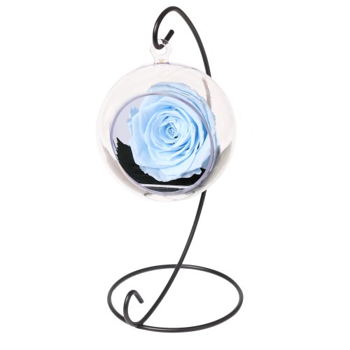 Pêndulo de Rosa Encantada Azul Claro