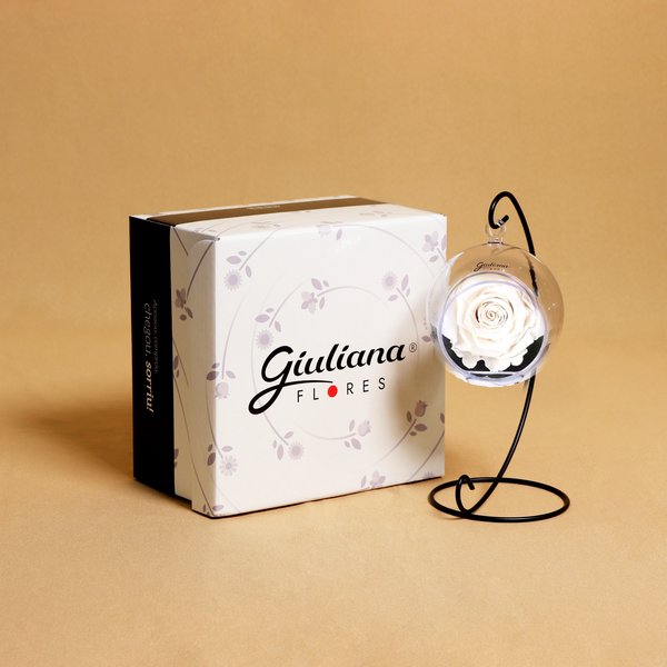 Pêndulo de Rosa Encantada Branco