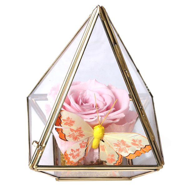 Pirâmide de Rosa Encantada  Cor de Rosa