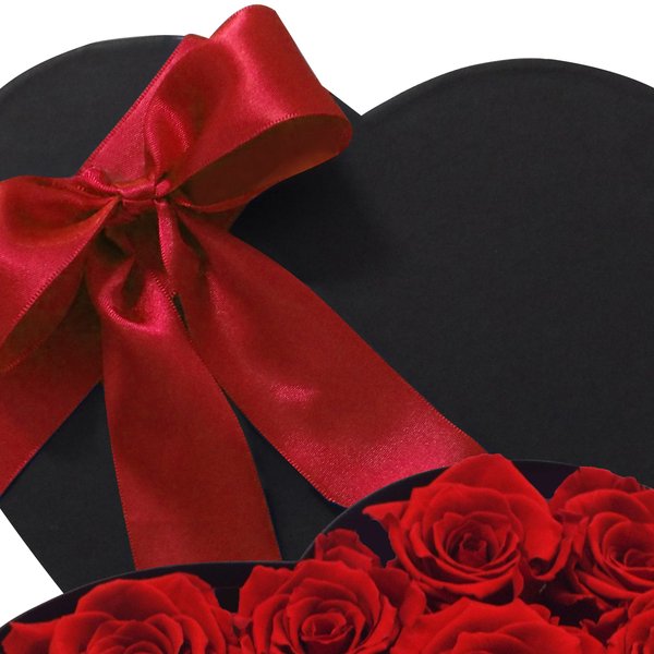 Coração de Rosas Encantadas Vermelha