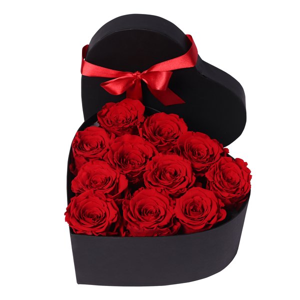 Coração de Rosas Encantadas Vermelha