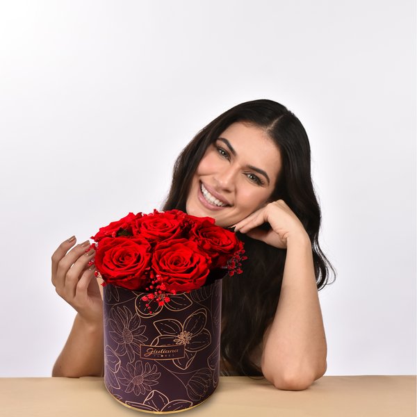 Esplendor de Rosa Encantada Vermelha