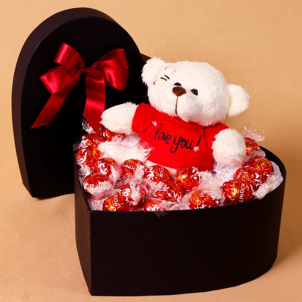 Coração de Bombom Lindt I Love You